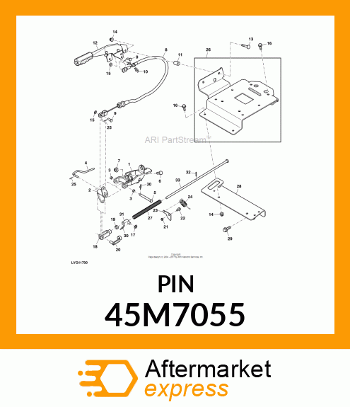 PIN, DRILLED, SAE CLEVIS HEAD 45M7055