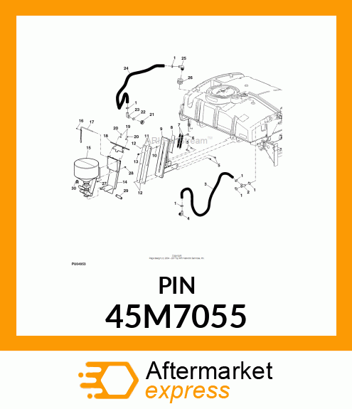 PIN, DRILLED, SAE CLEVIS HEAD 45M7055