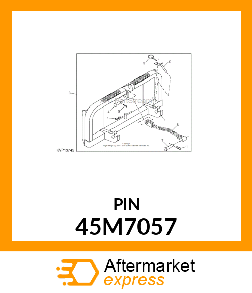 PIN, DRILLED, SAE CLEVIS HEAD # 45M7057