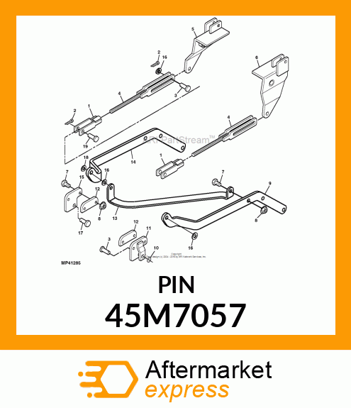 PIN, DRILLED, SAE CLEVIS HEAD # 45M7057