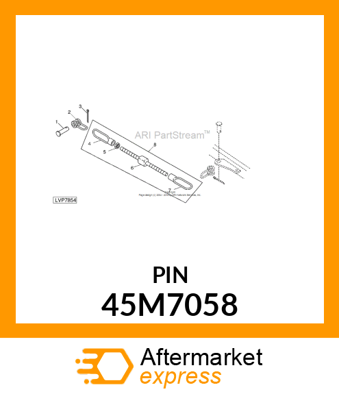 PIN, DRILLED, SAE CLEVIS HEAD 45M7058