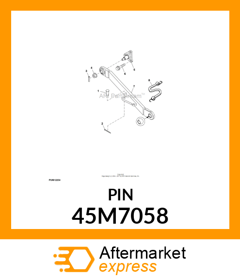 PIN, DRILLED, SAE CLEVIS HEAD 45M7058