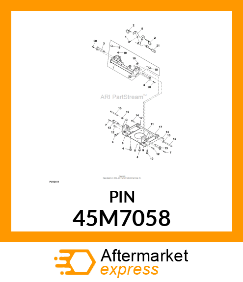 PIN, DRILLED, SAE CLEVIS HEAD 45M7058