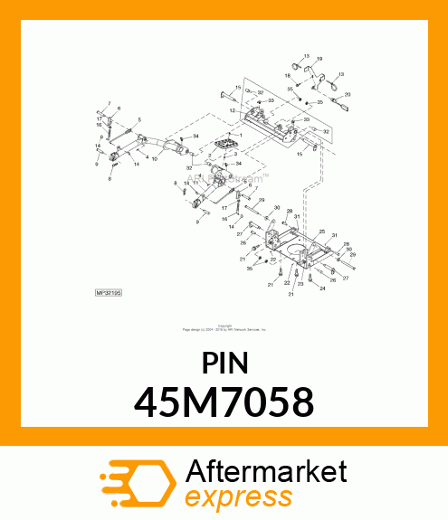 PIN, DRILLED, SAE CLEVIS HEAD 45M7058