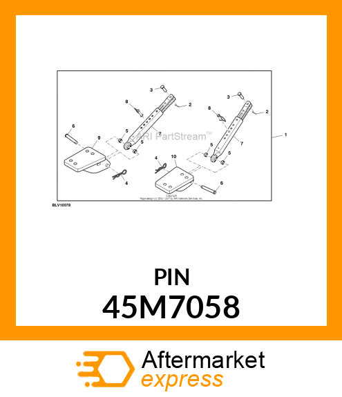 PIN, DRILLED, SAE CLEVIS HEAD 45M7058