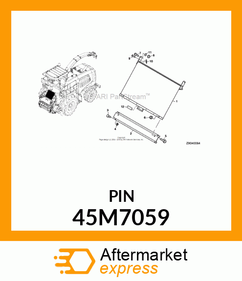 PIN, DRILLED, SAE CLEVIS HEAD 45M7059