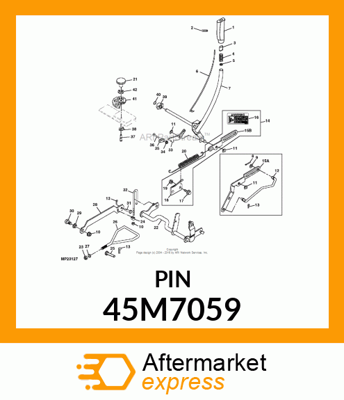 PIN, DRILLED, SAE CLEVIS HEAD 45M7059