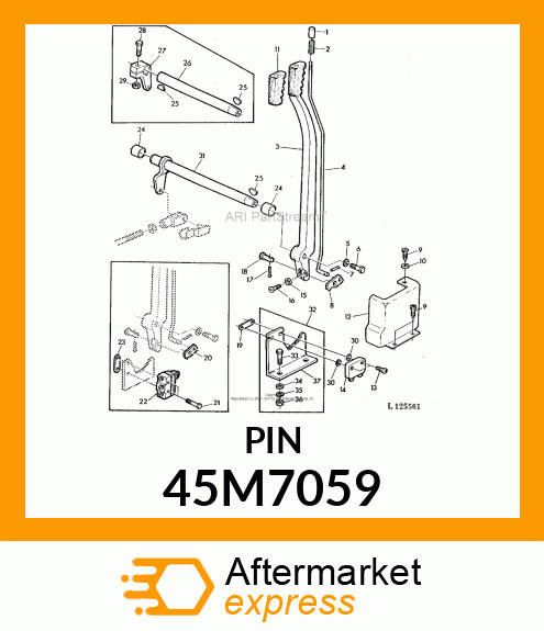 PIN, DRILLED, SAE CLEVIS HEAD 45M7059