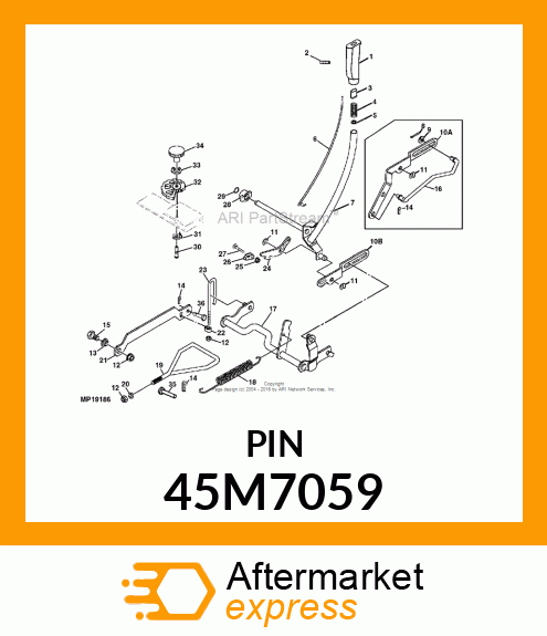 PIN, DRILLED, SAE CLEVIS HEAD 45M7059