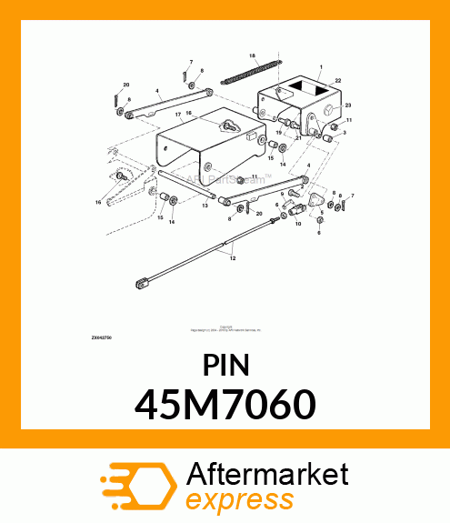 PIN, DRILLED, SAE CLEVIS HEAD 45M7060