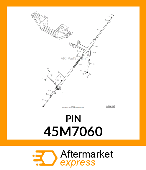 PIN, DRILLED, SAE CLEVIS HEAD 45M7060