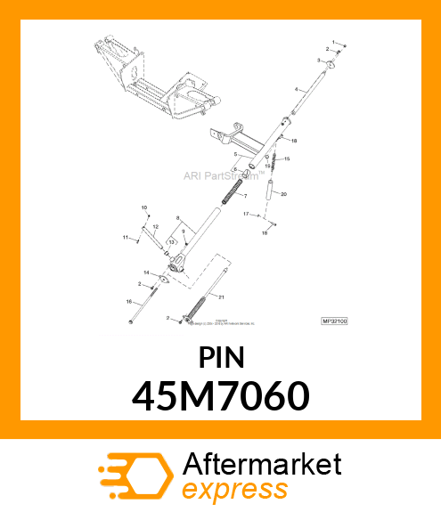 PIN, DRILLED, SAE CLEVIS HEAD 45M7060