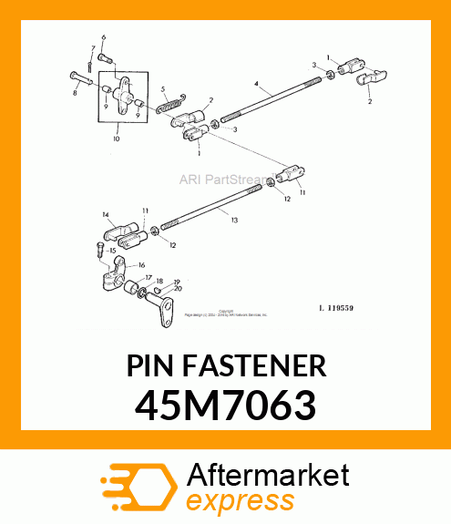 PIN, SPRING LOCKING 45M7063