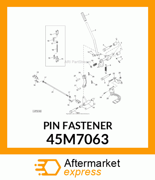 PIN, SPRING LOCKING 45M7063