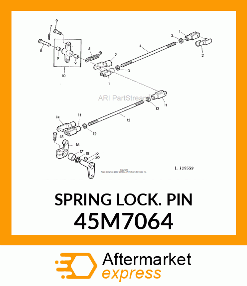 SPRING LOCKING PIN 45M7064