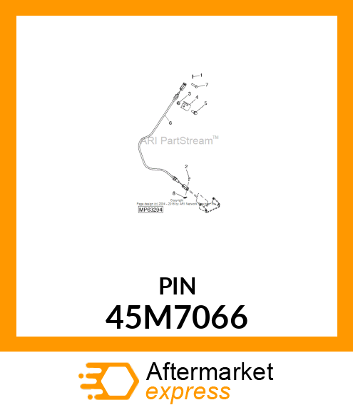 PIN, DRILLED, SAE CLEVIS HEAD 45M7066