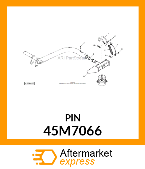 PIN, DRILLED, SAE CLEVIS HEAD 45M7066