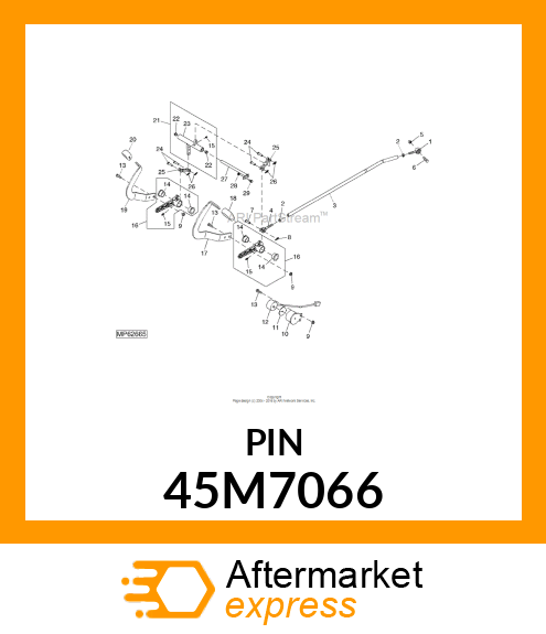 PIN, DRILLED, SAE CLEVIS HEAD 45M7066