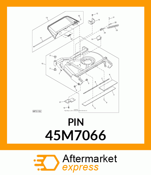 PIN, DRILLED, SAE CLEVIS HEAD 45M7066