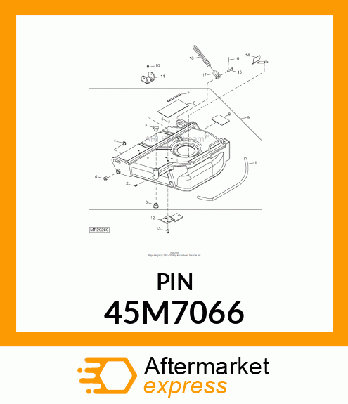 PIN, DRILLED, SAE CLEVIS HEAD 45M7066