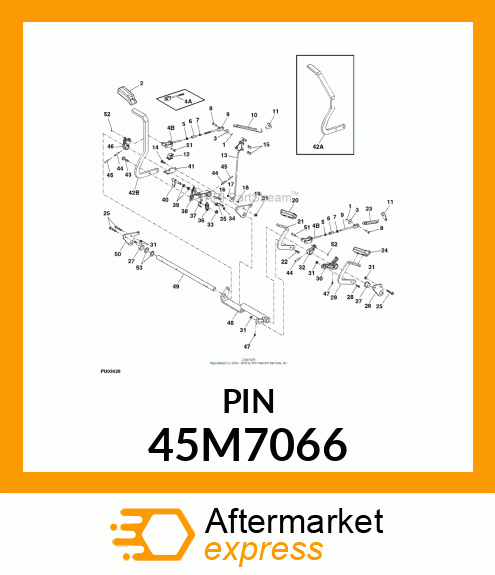 PIN, DRILLED, SAE CLEVIS HEAD 45M7066