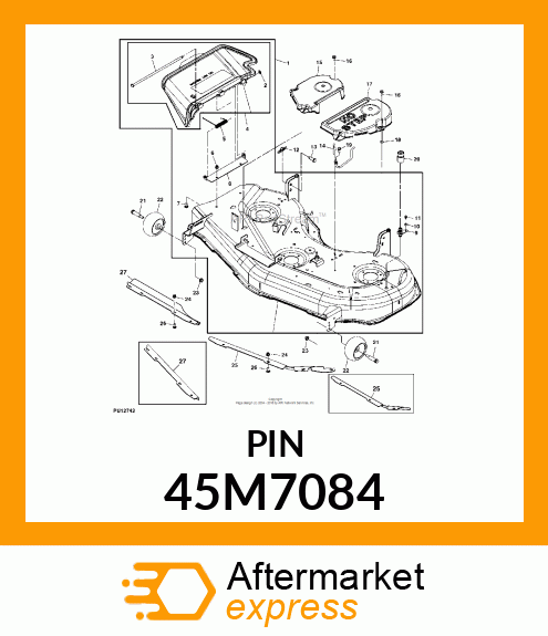 PIN, DRILLED, SAE CLEVIS HEAD 45M7084