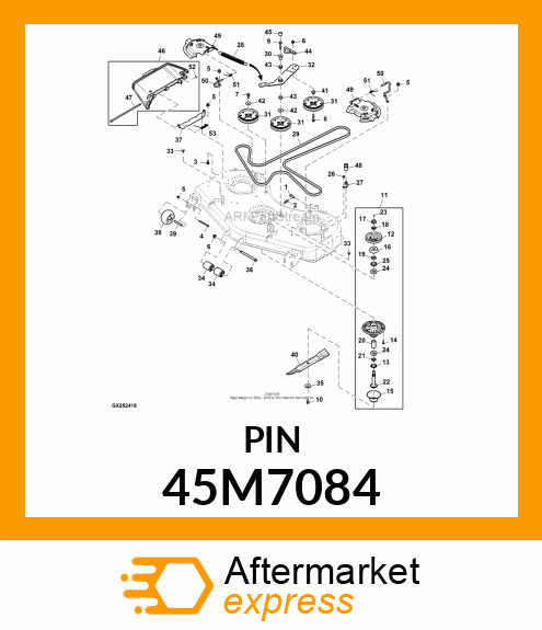 PIN, DRILLED, SAE CLEVIS HEAD 45M7084