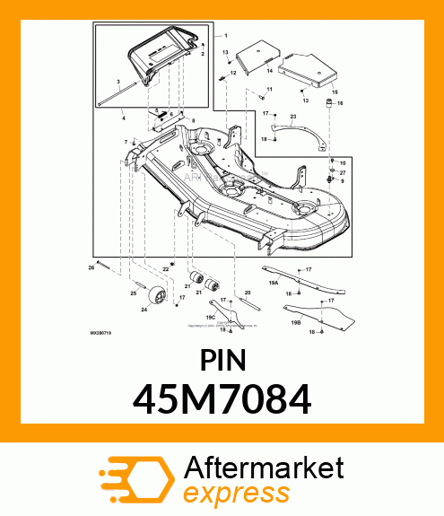 PIN, DRILLED, SAE CLEVIS HEAD 45M7084