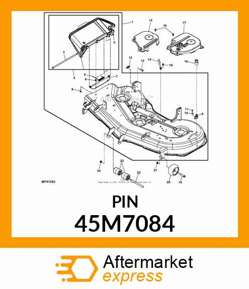 PIN, DRILLED, SAE CLEVIS HEAD 45M7084