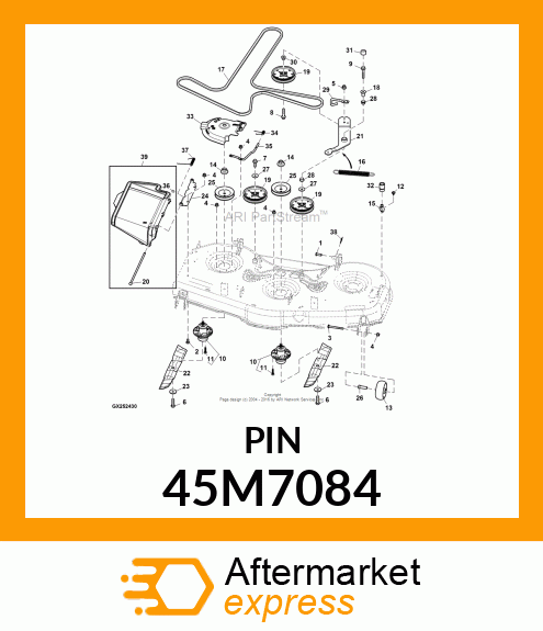 PIN, DRILLED, SAE CLEVIS HEAD 45M7084