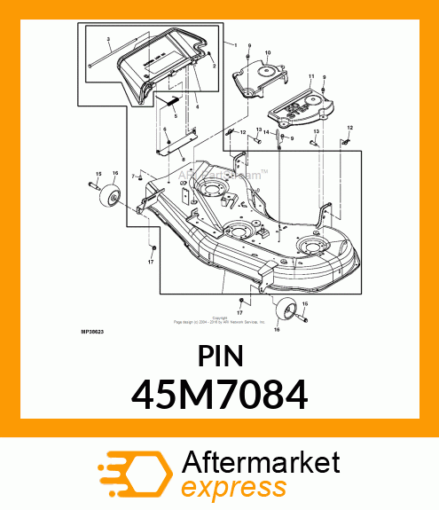 PIN, DRILLED, SAE CLEVIS HEAD 45M7084