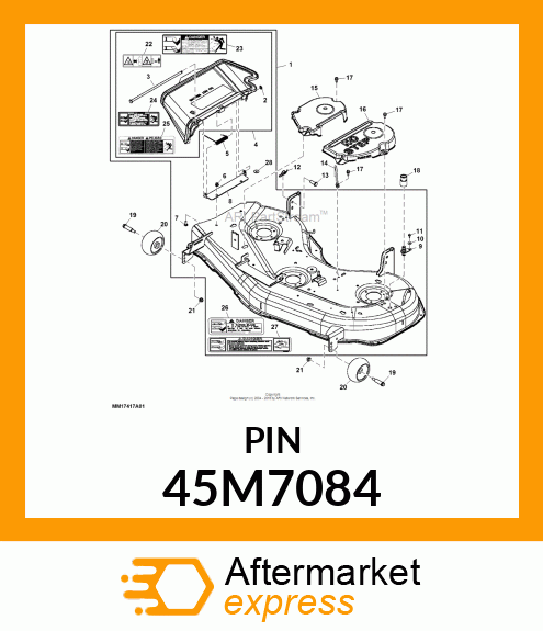 PIN, DRILLED, SAE CLEVIS HEAD 45M7084