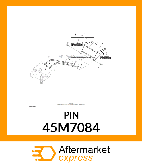 PIN, DRILLED, SAE CLEVIS HEAD 45M7084