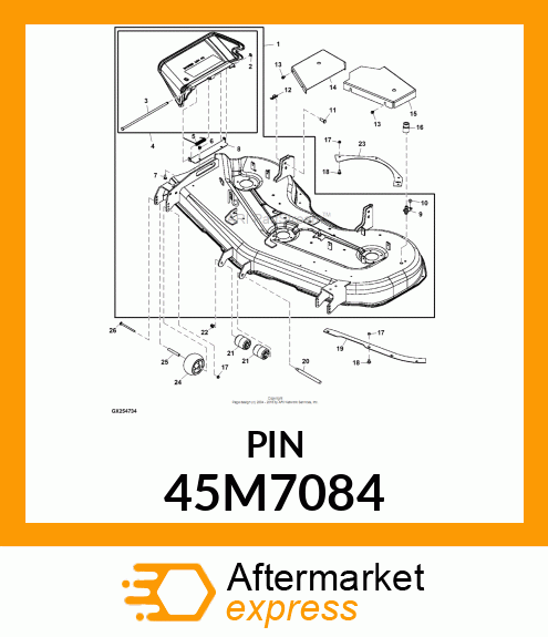 PIN, DRILLED, SAE CLEVIS HEAD 45M7084