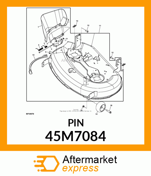 PIN, DRILLED, SAE CLEVIS HEAD 45M7084