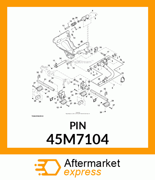 PIN, DRILLED, SAE CLEVIS HEAD 45M7104