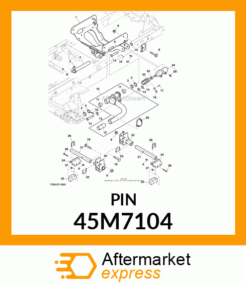 PIN, DRILLED, SAE CLEVIS HEAD 45M7104