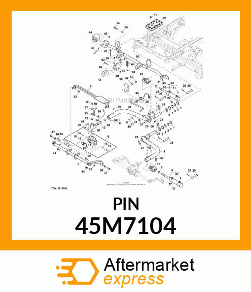 PIN, DRILLED, SAE CLEVIS HEAD 45M7104