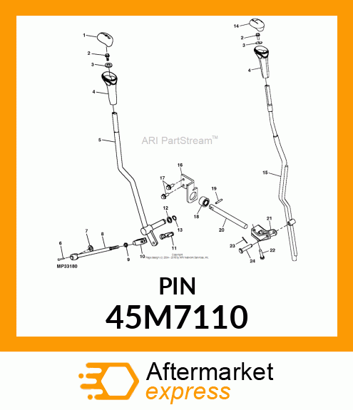 PIN, DRILLED SAE CLEVIS HEAD 45M7110