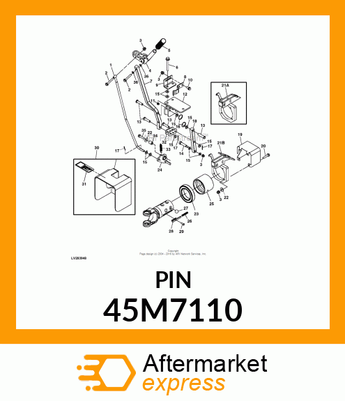 PIN, DRILLED SAE CLEVIS HEAD 45M7110