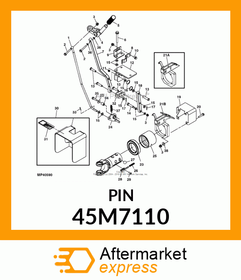 PIN, DRILLED SAE CLEVIS HEAD 45M7110