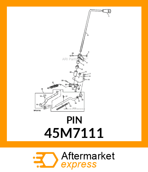 PIN, DRILLED, SAE CLEVIS HEAD 45M7111