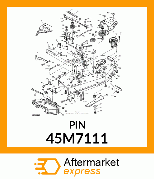 PIN, DRILLED, SAE CLEVIS HEAD 45M7111