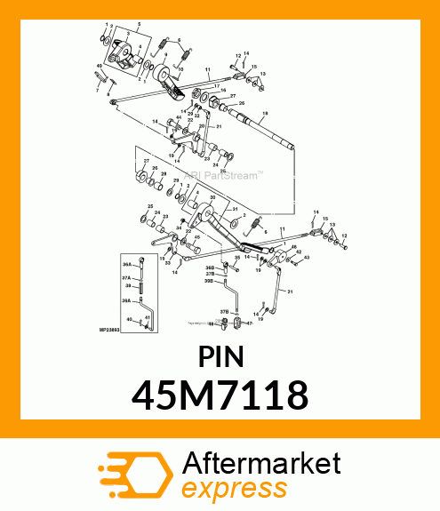 PIN, DRILLED, SAE CLEVIS HEAD 45M7118