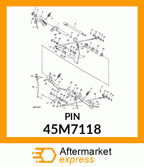 PIN, DRILLED, SAE CLEVIS HEAD 45M7118