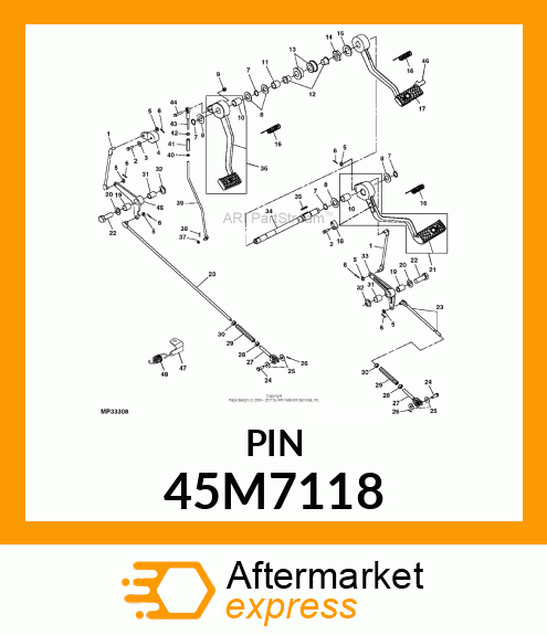 PIN, DRILLED, SAE CLEVIS HEAD 45M7118