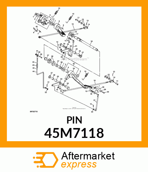 PIN, DRILLED, SAE CLEVIS HEAD 45M7118