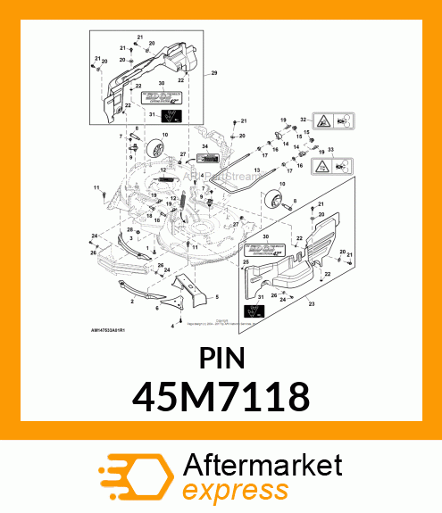 PIN, DRILLED, SAE CLEVIS HEAD 45M7118