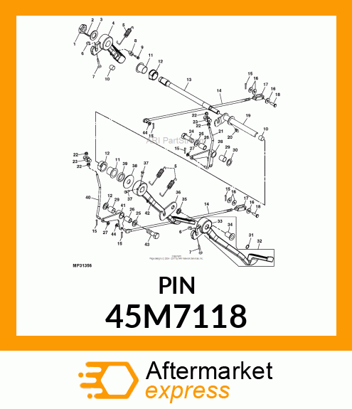 PIN, DRILLED, SAE CLEVIS HEAD 45M7118