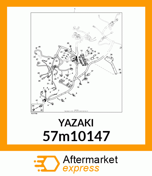 YAZAKI 57m10147